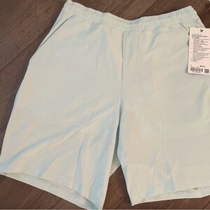 lululemon athletica Light Blue Men's Flat Front Shorts 9” Pace Breaker